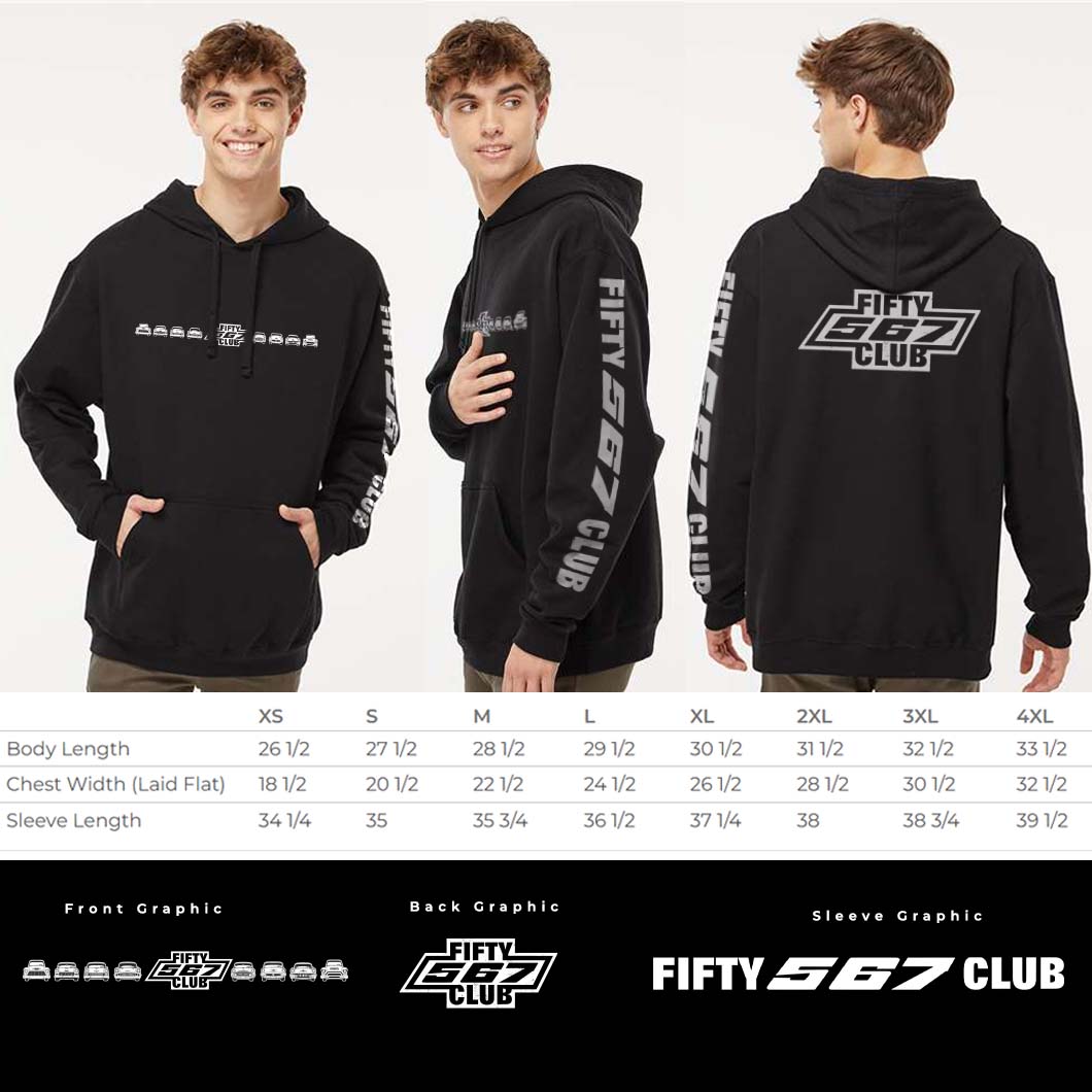 Fifty 567 Pullover Hoodie Jet Black Heather - 3XL