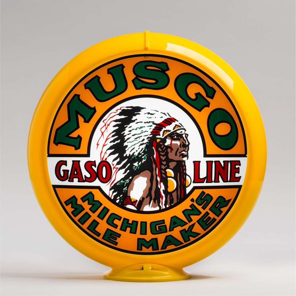 Musgo gasoline 13.5" Gas Pump Globe