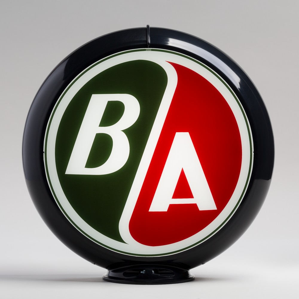 B/A Red & Green 13.5" Gas Pump Globe